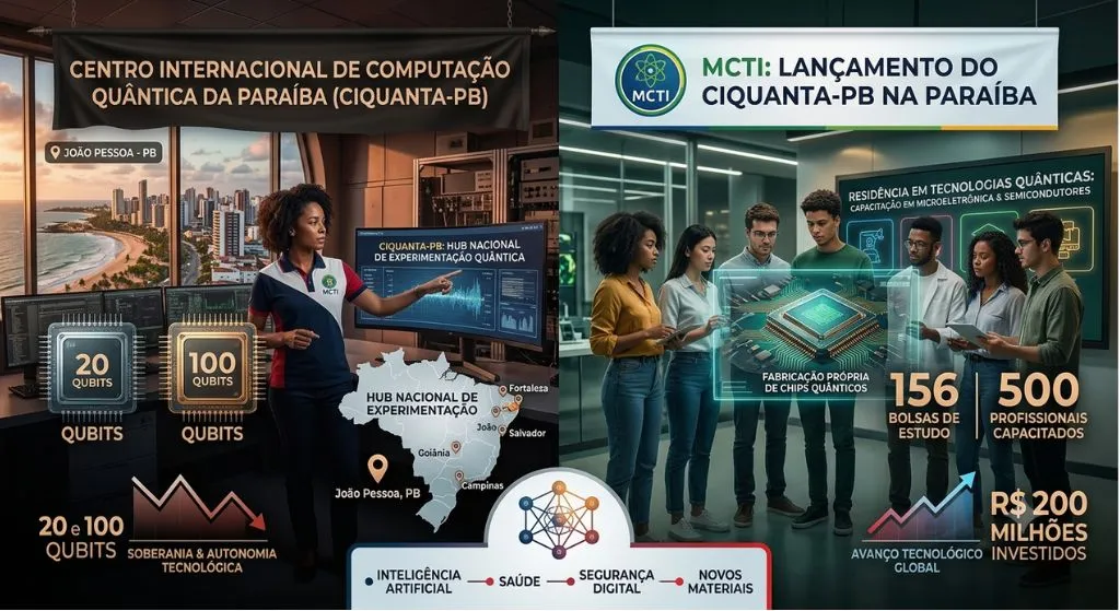 Brasil instalará seus dois primeiros computadores quânticos na Paraíba