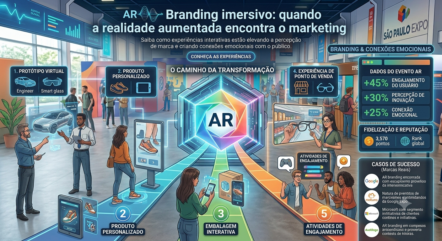 Branding imersivo: quando a realidade aumentada encontra o marketing