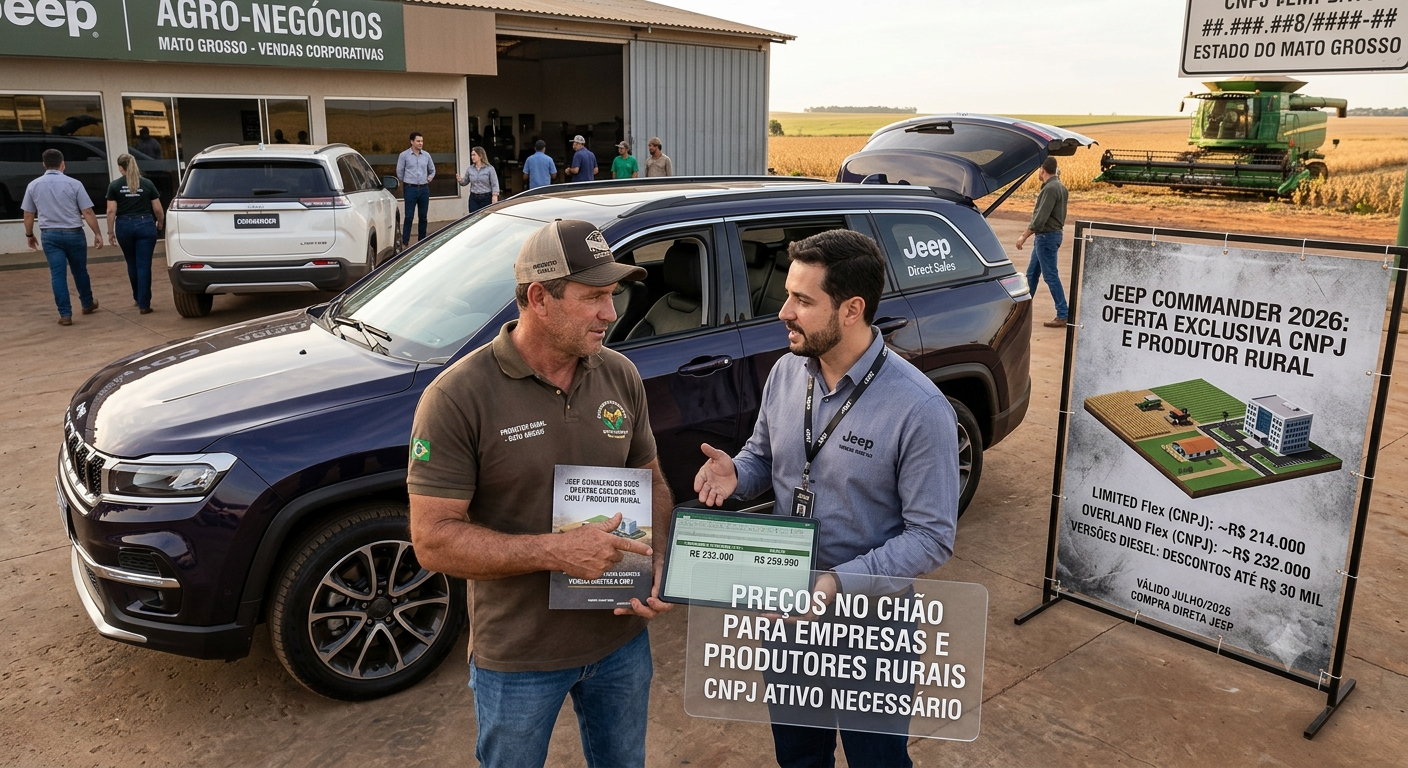 Jeep Commander está com preços no chão em julho; confira as condições