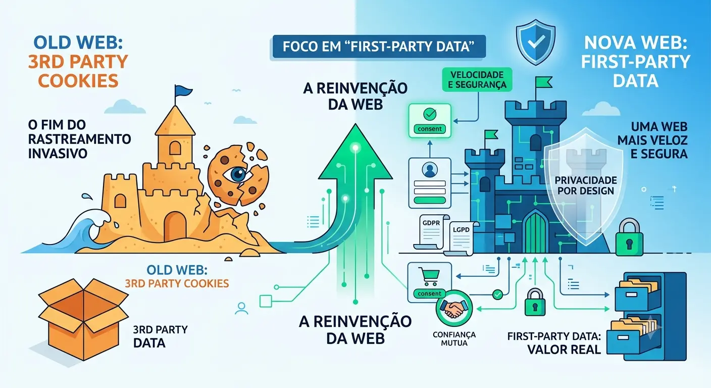 O Fim dos Cookies de Terceiros: Como a Web Está se Reinventando para a Era da Privacidade