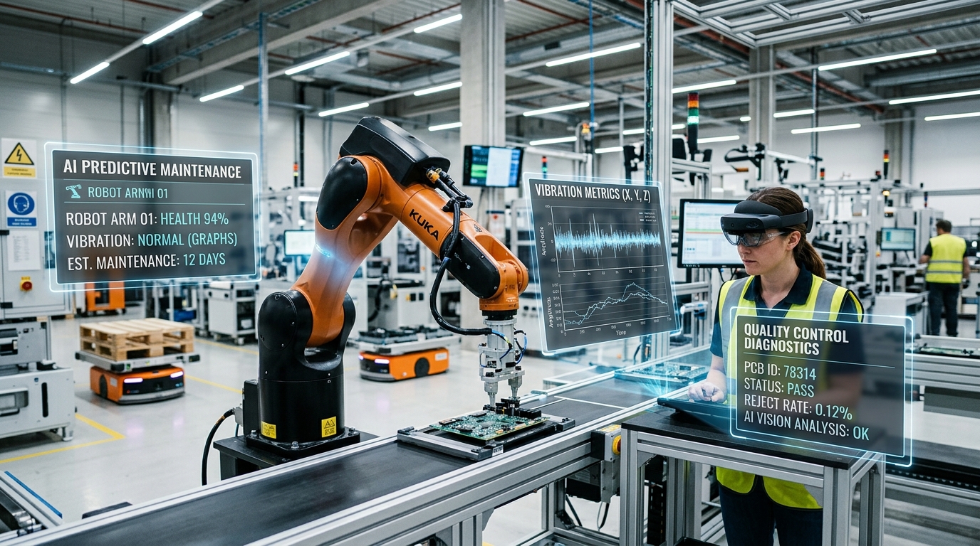 Fábricas Inteligentes: O Impacto da IA na Produção Industrial