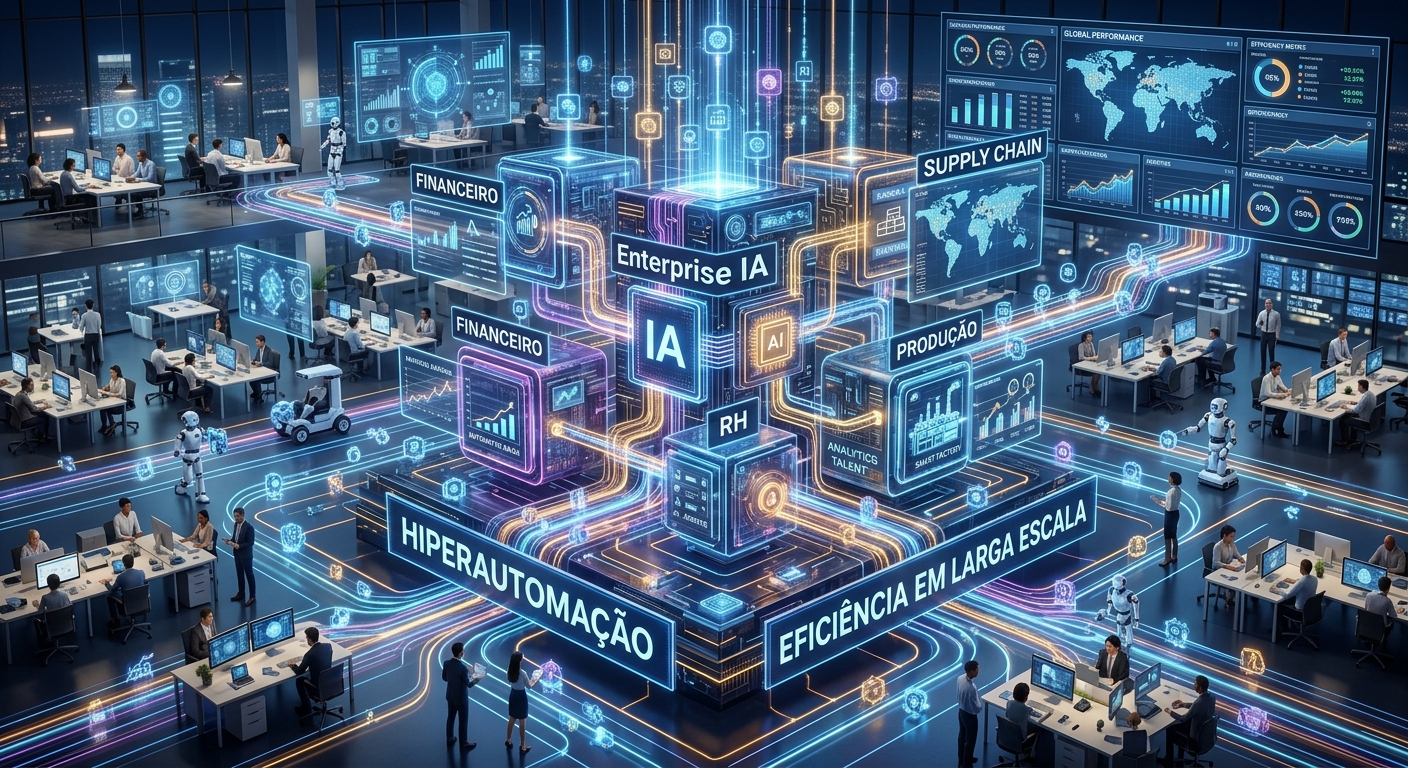 Hiperautomação Corporativa: O Impacto da IA nas Grandes Empresas