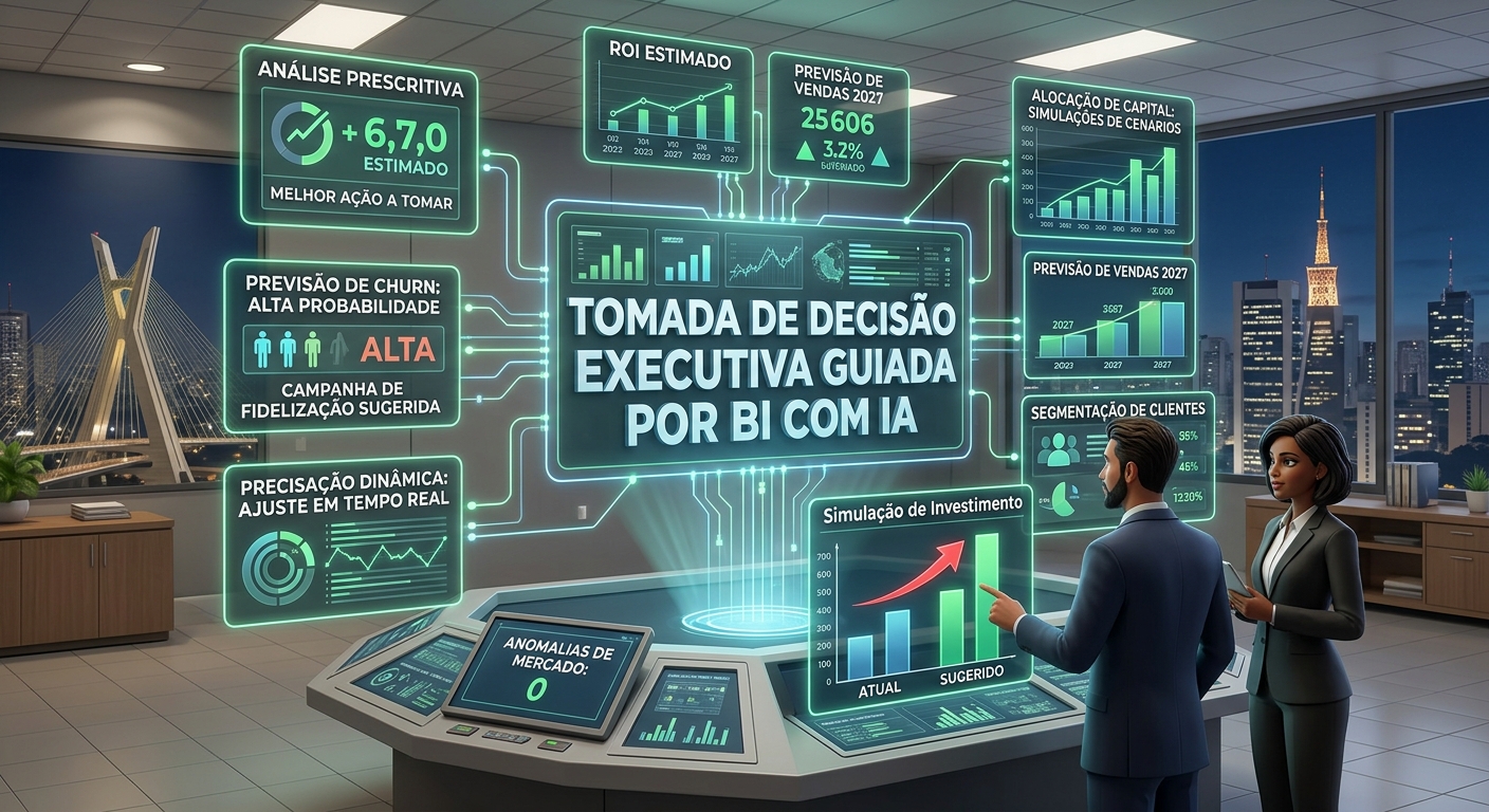 Tomada de Decisão Executiva Guiada por Business Intelligence com IA